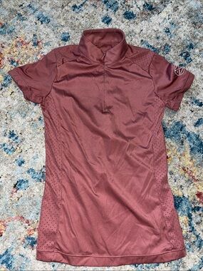 Girls' Short-Sleeve Athletic Jersey in Maroon